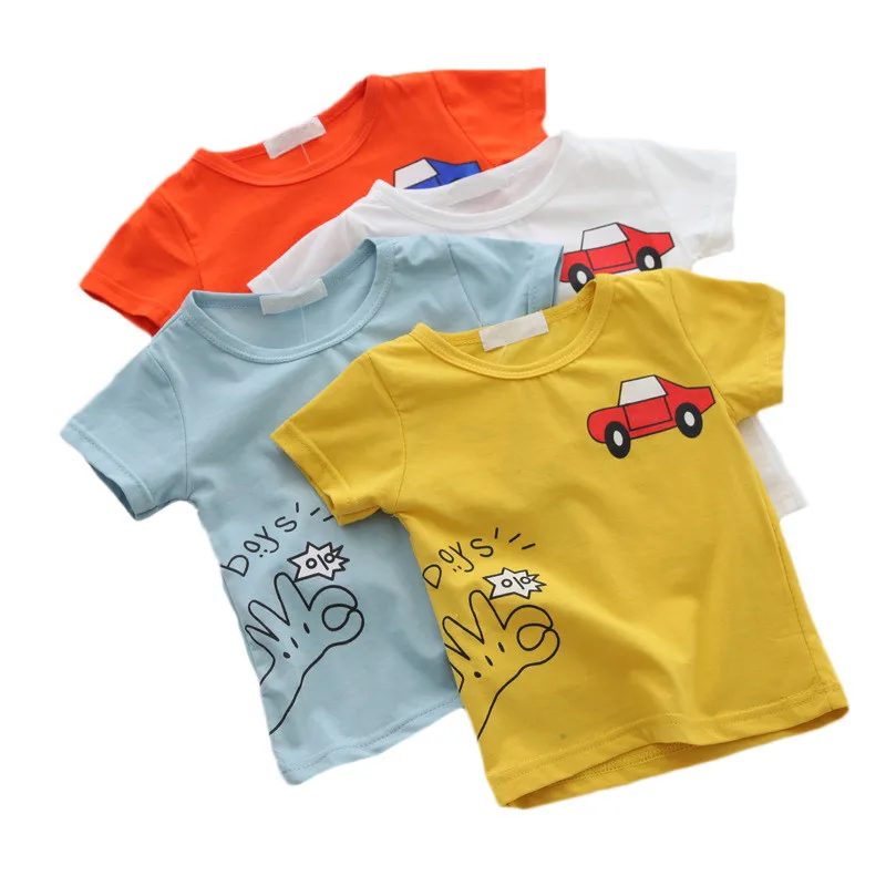 

Cartoon Car Baby Boys T-Shirts Summer Baby Short Sleeve Tops Fashion Baby Boy's Clothing Kids T-shirts for Boys