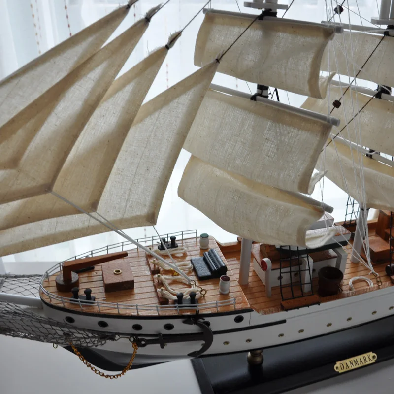 LUCKK 80 см DIY DANMARK сборные строительные наборы деревянная модель кораблей Изысканные домашние поделки для декорирования интерьера парусник игрушки подарок