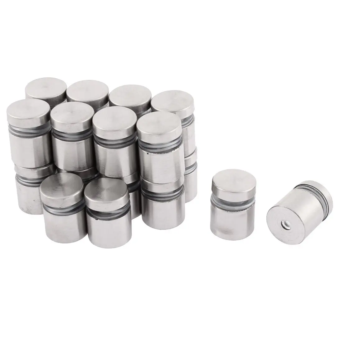 30 Pieces 12 X 22Mm Stainless Steel Spacer Glass Holder Sign Mounting | Screws