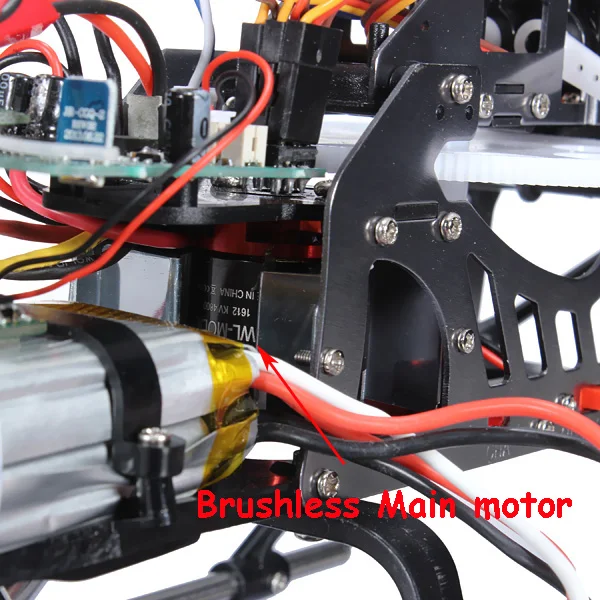 Высокое качество WLtoys V913 бесщеточная версия 2,4G 4CH RC вертолет RTF