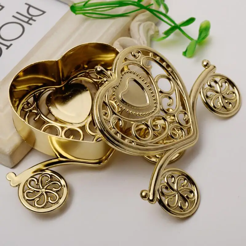 Цвета: золотистый серебристый коробка для сладостей в виде кареты подарочные