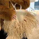 Женская соломенная сумка с кисточками, Пляжная плетеная Сумка с бахромой, Пляжная плетеная Сумка на плечо, 2019