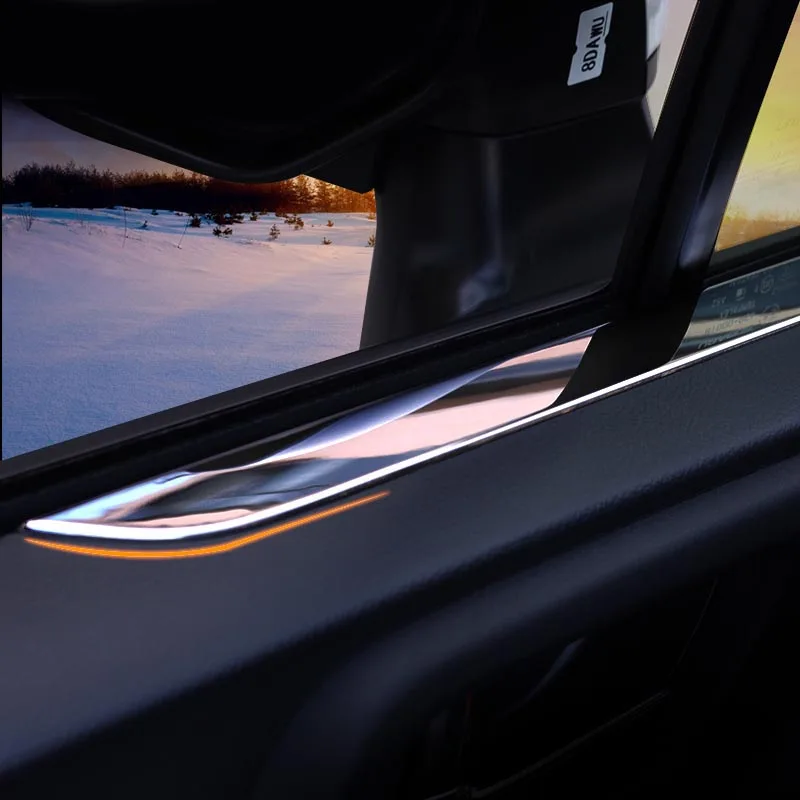 2 шт. внутренняя боковая передняя дверь из нержавеющей стали молдинговая