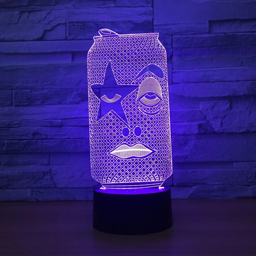 Подарочные банки Usb Сенсорная 3d лампа новинка Luminaria светодиодная детская для