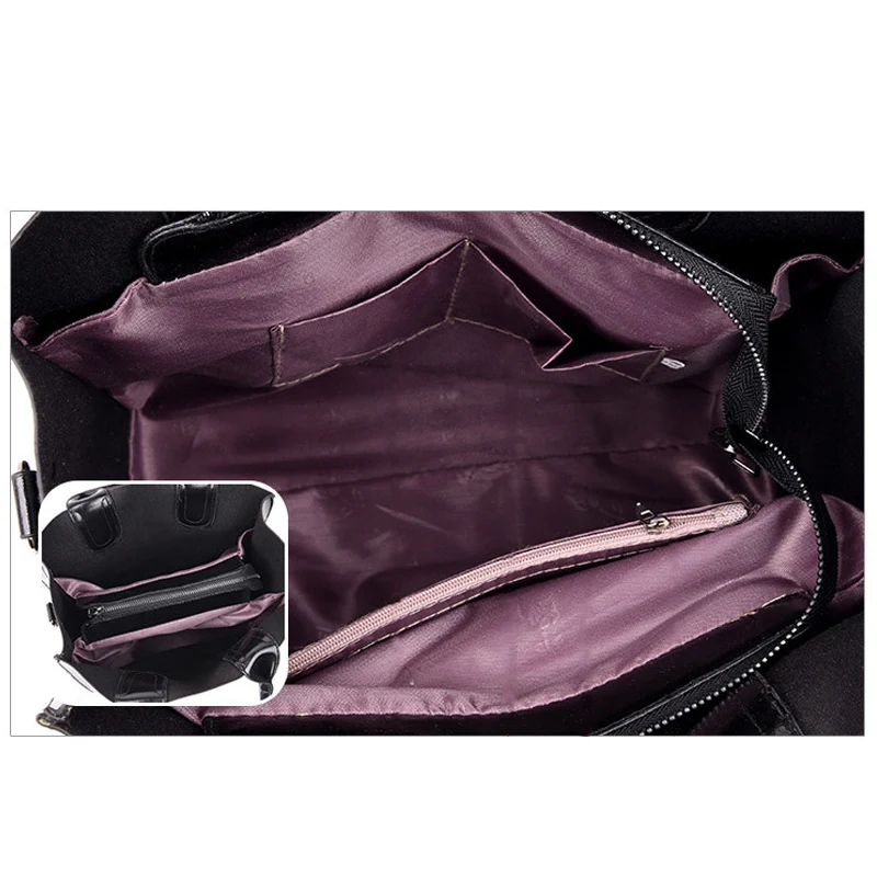 3 шт./компл. женская модная сумка женские сумки на плечо кошелек из искусственной