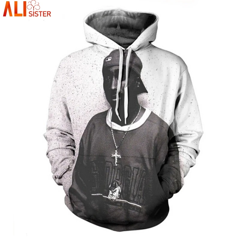 

Alisister 2 Pac толстовки с Тупаком Sweatshrit Harajuku Для мужчин, пуловер с капюшоном, в стиле панк, в стиле унисекс, одежда для улицы хип-хоп спортивный ко...