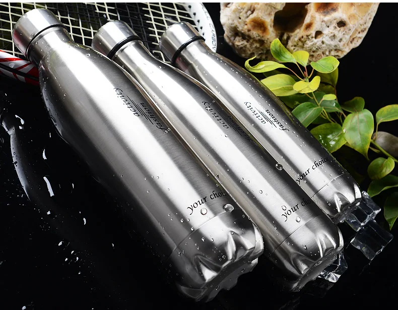 1 шт. Изолированная двухслойная бутылка для воды термос из нержавеющей стали