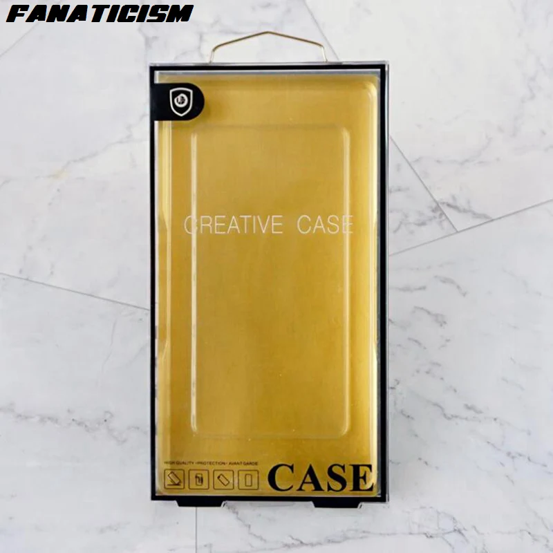 Black Gold Фанатизм роскошная коробка из ПВХ, упаковка для iPhone XR XS Max 6s 7 8 Samusng S10e S10 S9 S8 Plus, чехол, Универсальная розничная упаковка - Цвет: Black Gold