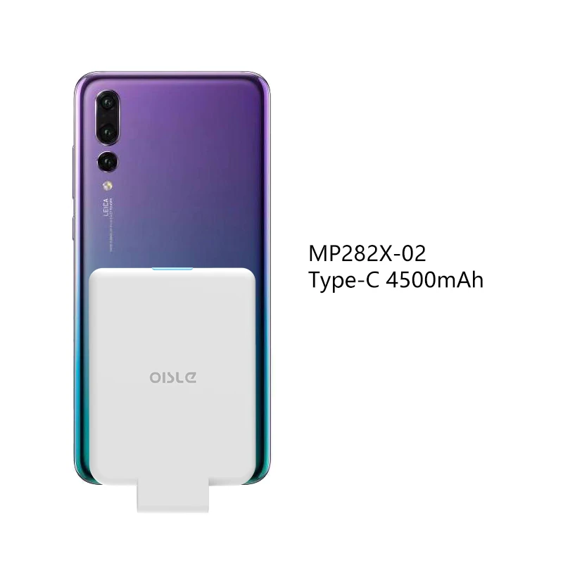4500 мАч милый внешний аккумулятор с Qi беспроводным приемником для iPhone/Xiaomi redmi note 5/huawei Honor 9/One plus 6 Чехол для зарядного устройства - Цвет: 282X Type-c WHITE