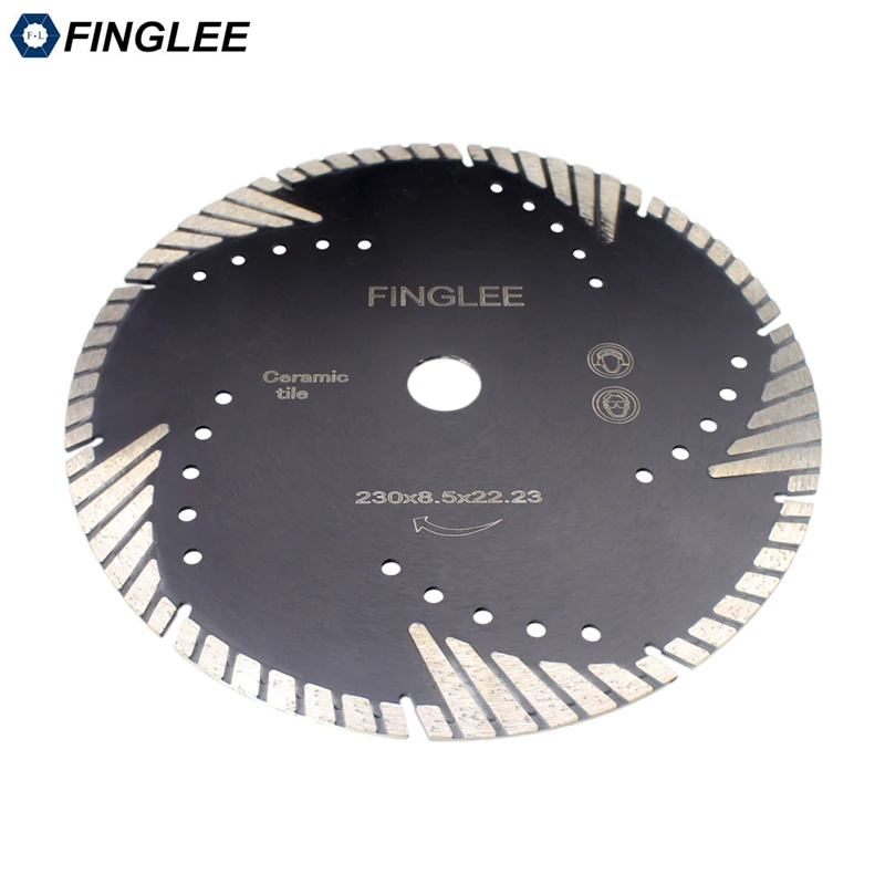 Алмазный режущий диск FINGLEE 230 мм/9 дюймов защитный для бетона мрамора гранита |