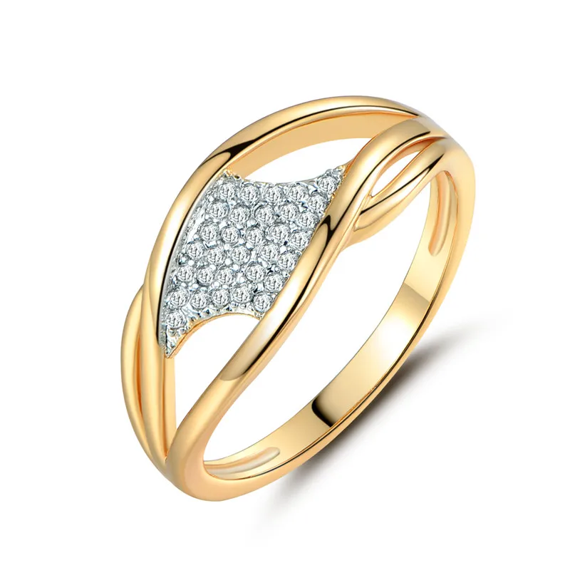 Кольца будонг для женщин подарок на день Святого Валентина 2017 модное Золотое