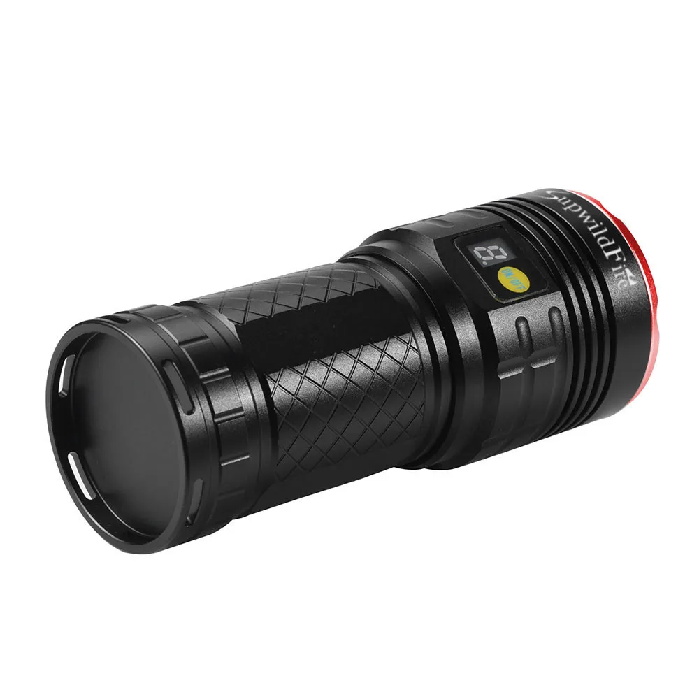 ISHOWTIENDA SupwildFire 7 x XM-L T6 светодио дный Мощность цифровой Дисплей Охота фонарик с Перезаряжаемые Батарея для кемпинга# G30