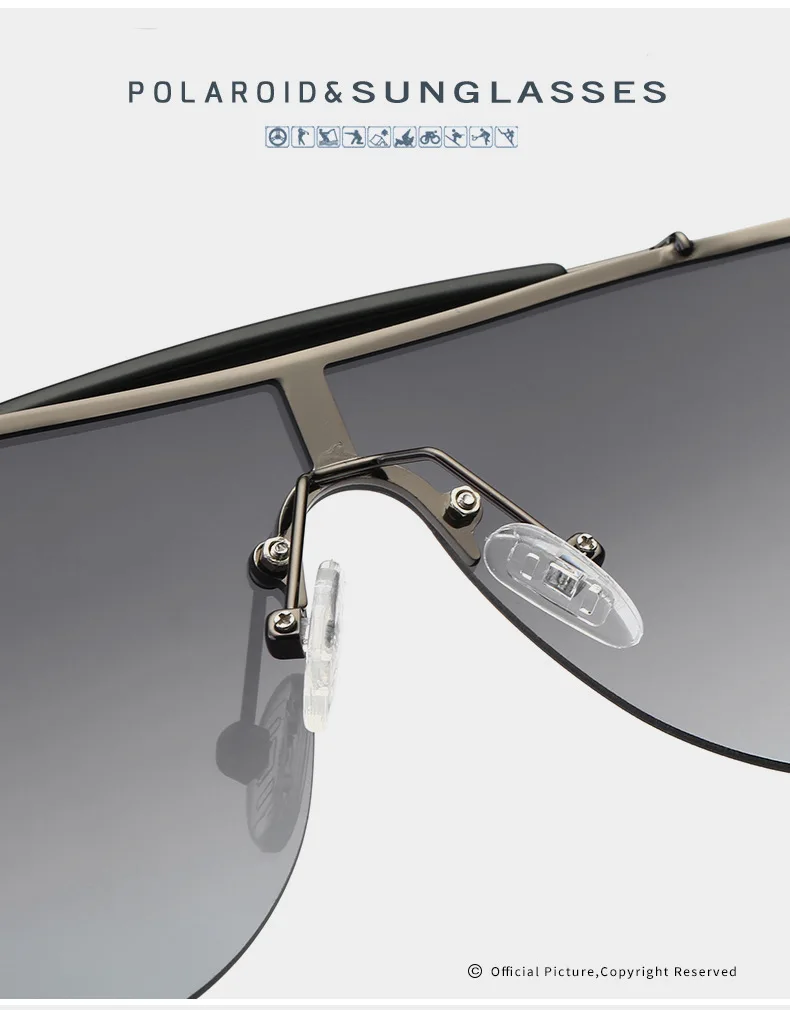 

New polarizing sunglasses for men and women classic sunglasses oversized frame driving personality sunglasses