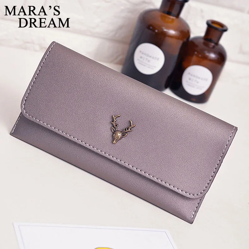Mara's Dream 2019 клатч кошельки женские из искусственной кожи Длинные Девушки Олень