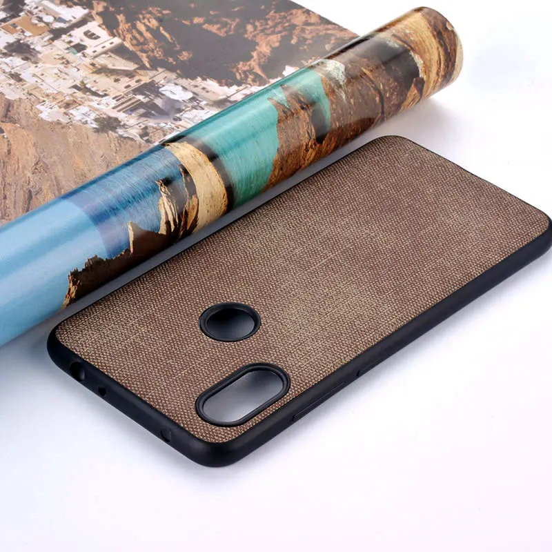 Для Xiaomi Redmi note 7 Чехол из высококачественной ткани кожаный чехол Жесткие ПК-Чехлы для Xiaomi Redmi note 7 coque capa funda