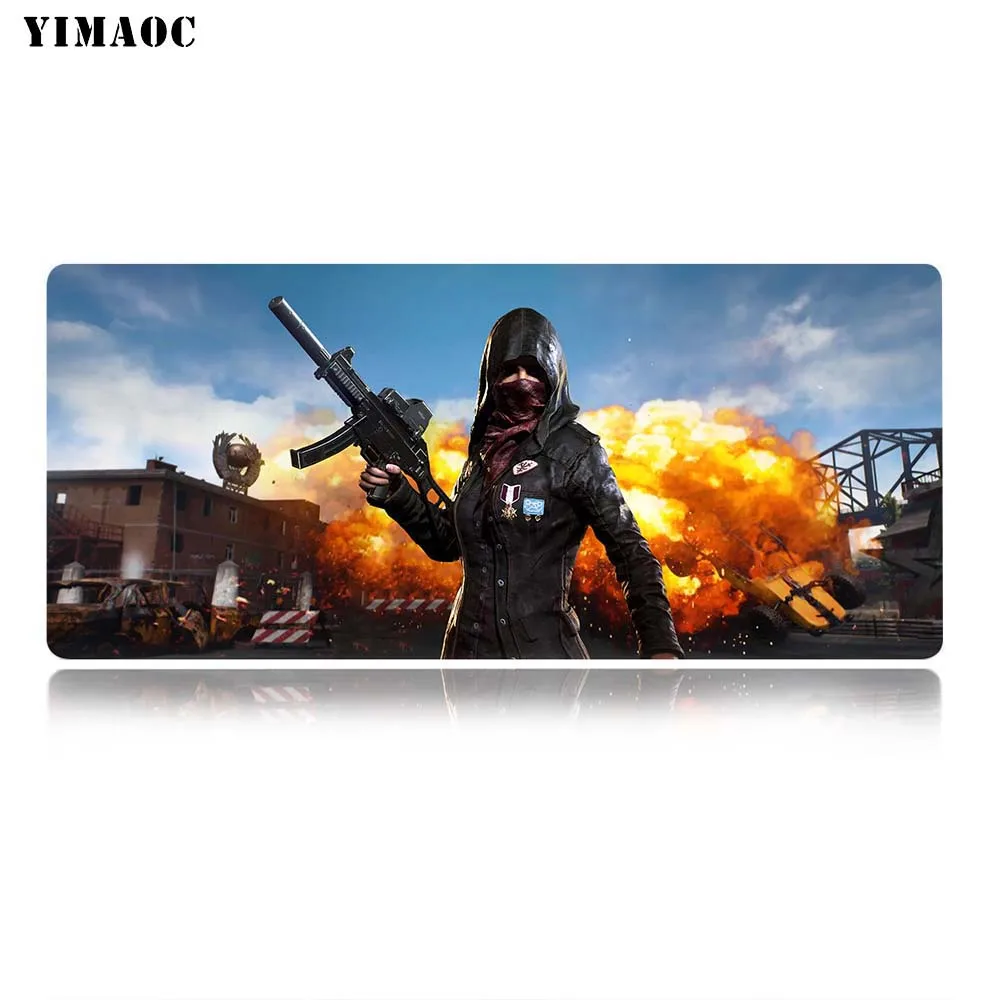 YIMAOC PUBG коврик для мыши 30x80 см компьютерный Противоскользящий игровой из