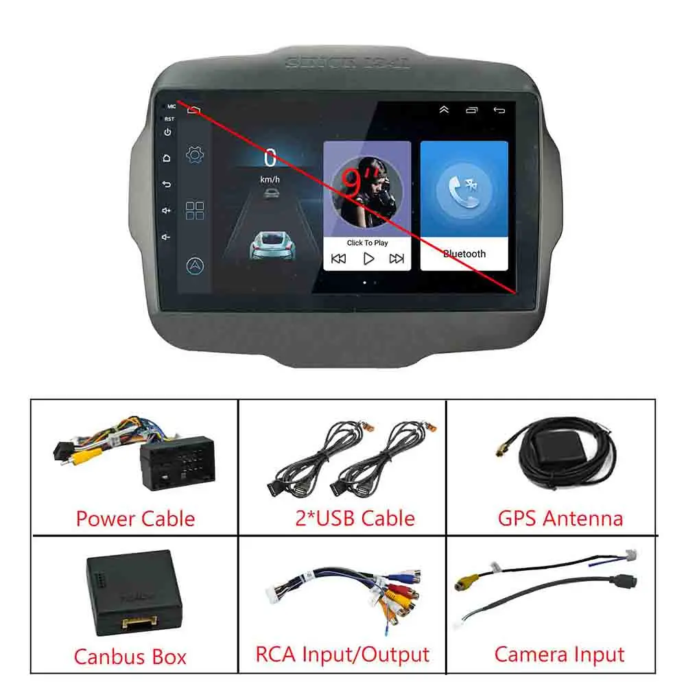 Android 8 1 автомобильный Радио gps 2G + 16G стерео 9 &quotсенсорный экран HD навигация Bluetooth 4 0