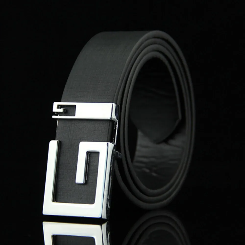 Fashion Mens Faux leather luxury Belts Smooth Girdle Buckle Waistband Leisure Trouser Accessories GG Belt Strap ceinture femme | Аксессуары