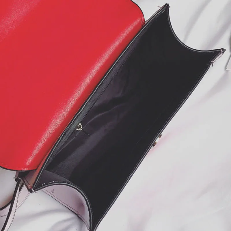 Мода Новый Smll Лоскут Хит Цвет Волны современный Дизайн Женщин Сумки Посыльного