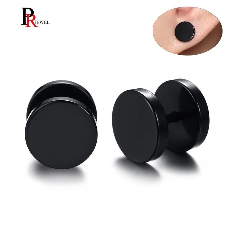 Серьги гвоздики для Для мужчин женские Нержавеющая сталь уха Вилки туннель 6/8/10