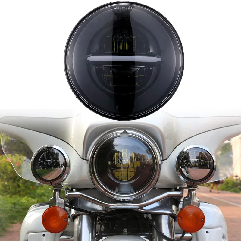 Запчасти для фар мотоцикла 7 &quotсветодиодные фары + 4 5&quot 1/2 дюйма Heritage Softail |