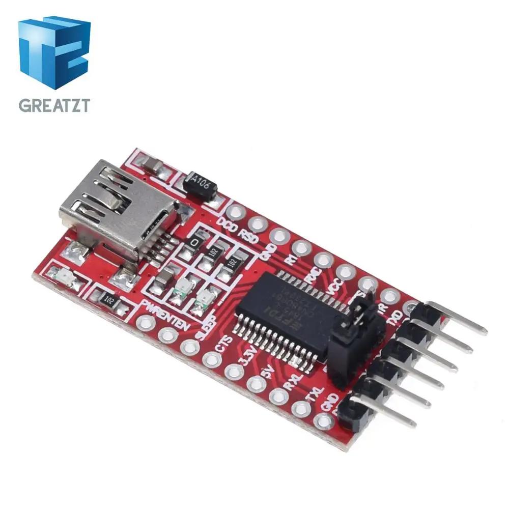GREATZT FT232RL FTDI USB 3,3 V 5,5 V to ttl модуль последовательного адаптера forArduin Mini port. Купите хорошее качество! Пожалуйста, выберите меня
