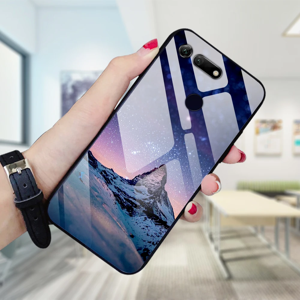 Для huawei Honor V20 чехол из стекла модный жесткий чехол для телефона для huawei Honor View 20 чехол View 20 V 20 закаленное мягкое бампер Honorv20