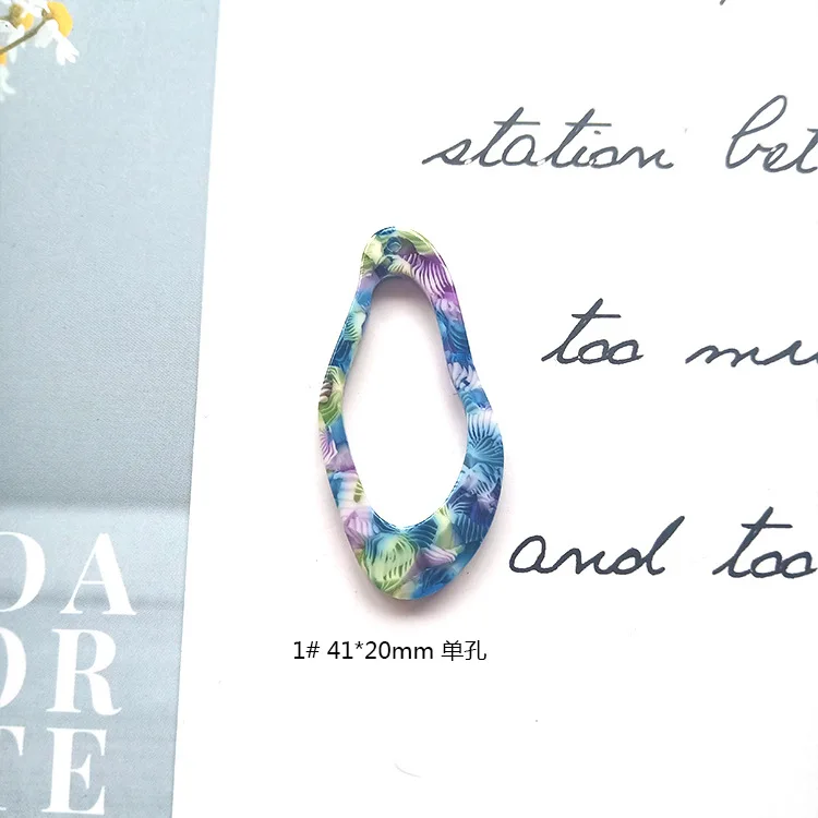 Модные серьги-гвоздики из ацетата в богемном стиле 15 пар серьги ручной работы