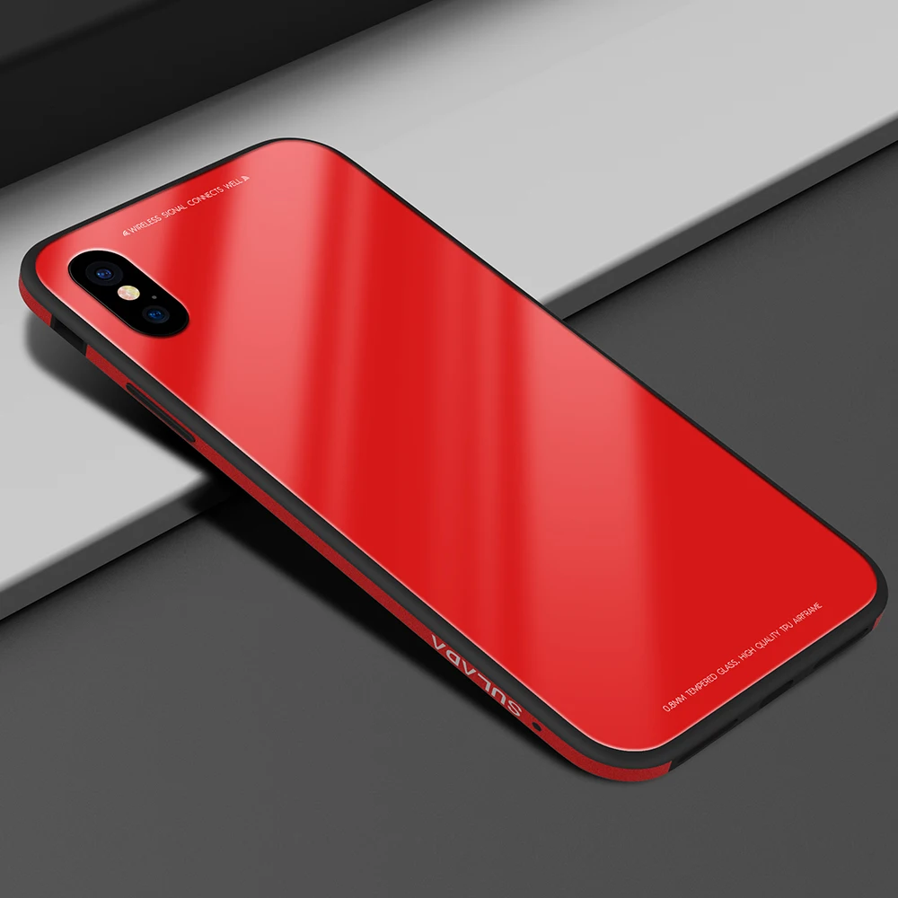 Роскошный 9H твердое закаленное стекло задняя крышка для iPhone 6 6s 7 8 Plus Премиум