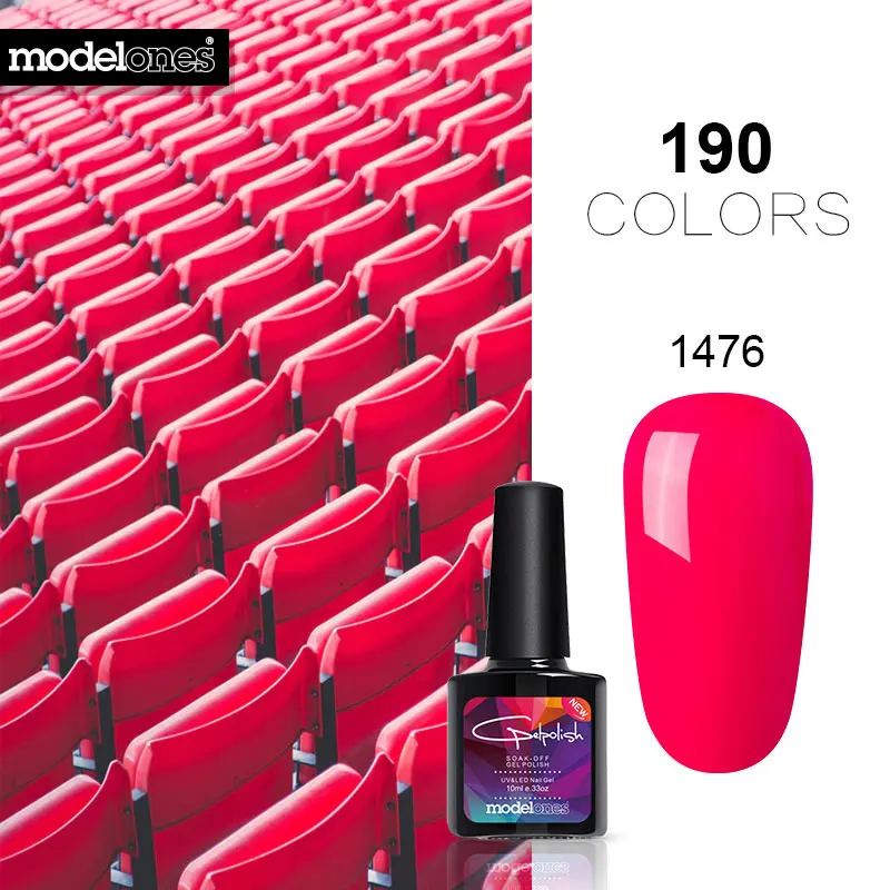 Modelones УФ Гель лак для ногтей Цветной Vernis полуперманентное верхнее покрытие