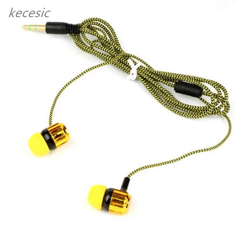 Kecesic портативный In Ear Проводная гарнитура наушники 3 5 мм музыкальные без