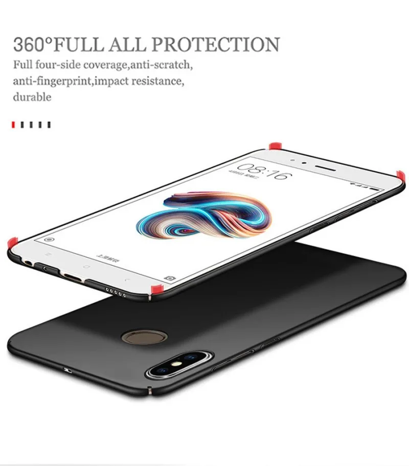 For Cover Xiaomi Redmi Note 5 Pro Case WolfRule Smooth Fitted Cases Slim PC Phone 5.99'' |