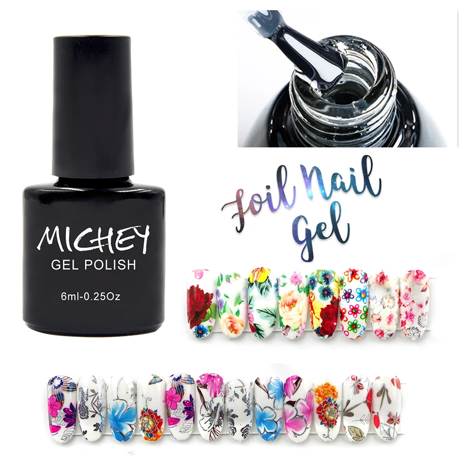 

Professional Gel Lacquer Foil Nail Glue Healthy Transfer Adhesive Varnishes UV Nail Art Gel Nail Polish