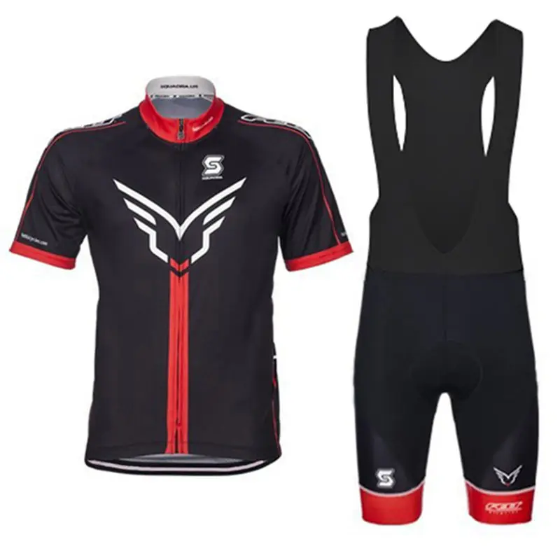 jersey bib shorts Войлок мужской летний комплект с коротким рукавом Велоспорт Джерси одежда дышащий Майо команда Велосипедная одежда полиэстеровый велосипедный - Цвет: jersey bib shorts
