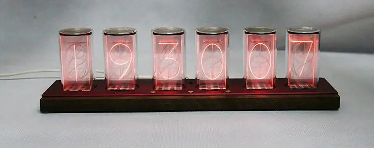 Светодиодный amazing clock квази-часы свечение трубки WI-FI синхронизации сети таймер-помидор Часы Будильник Стекло оболочки