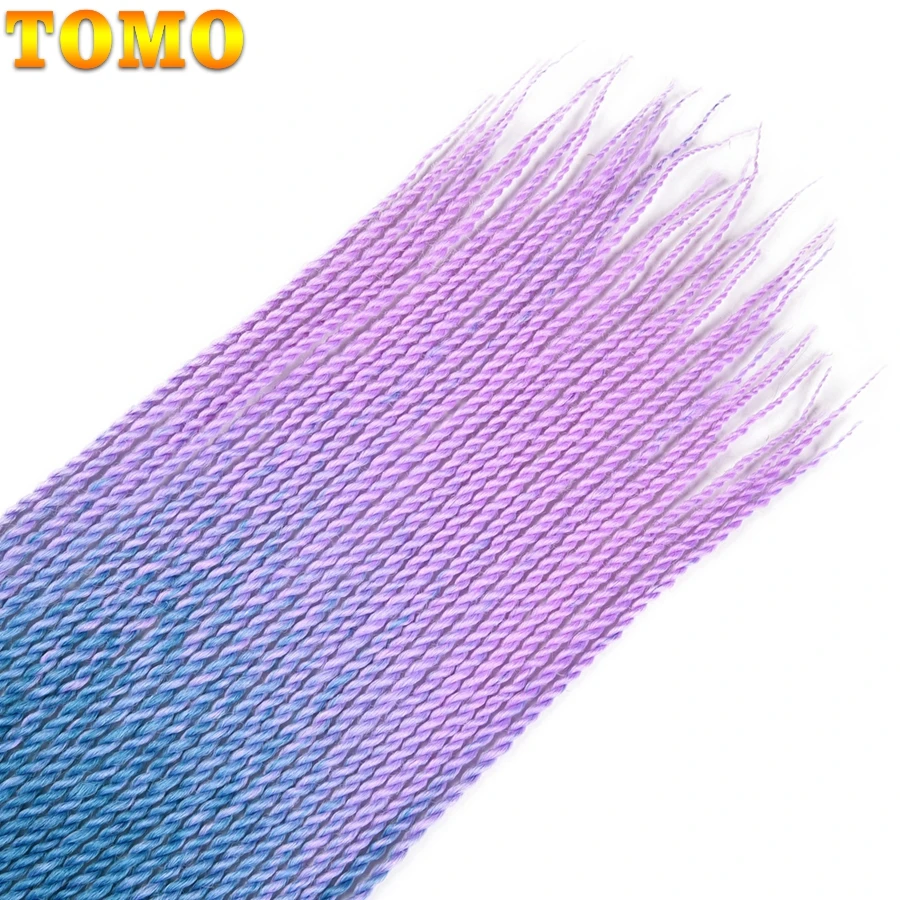 TOMO, 24 дюйма, цветные, вязанные крючком косички, Сенегальские, крученые волосы, 30 корней, синтетические, kankelon, косички, волосы, Омбре, накладные волосы