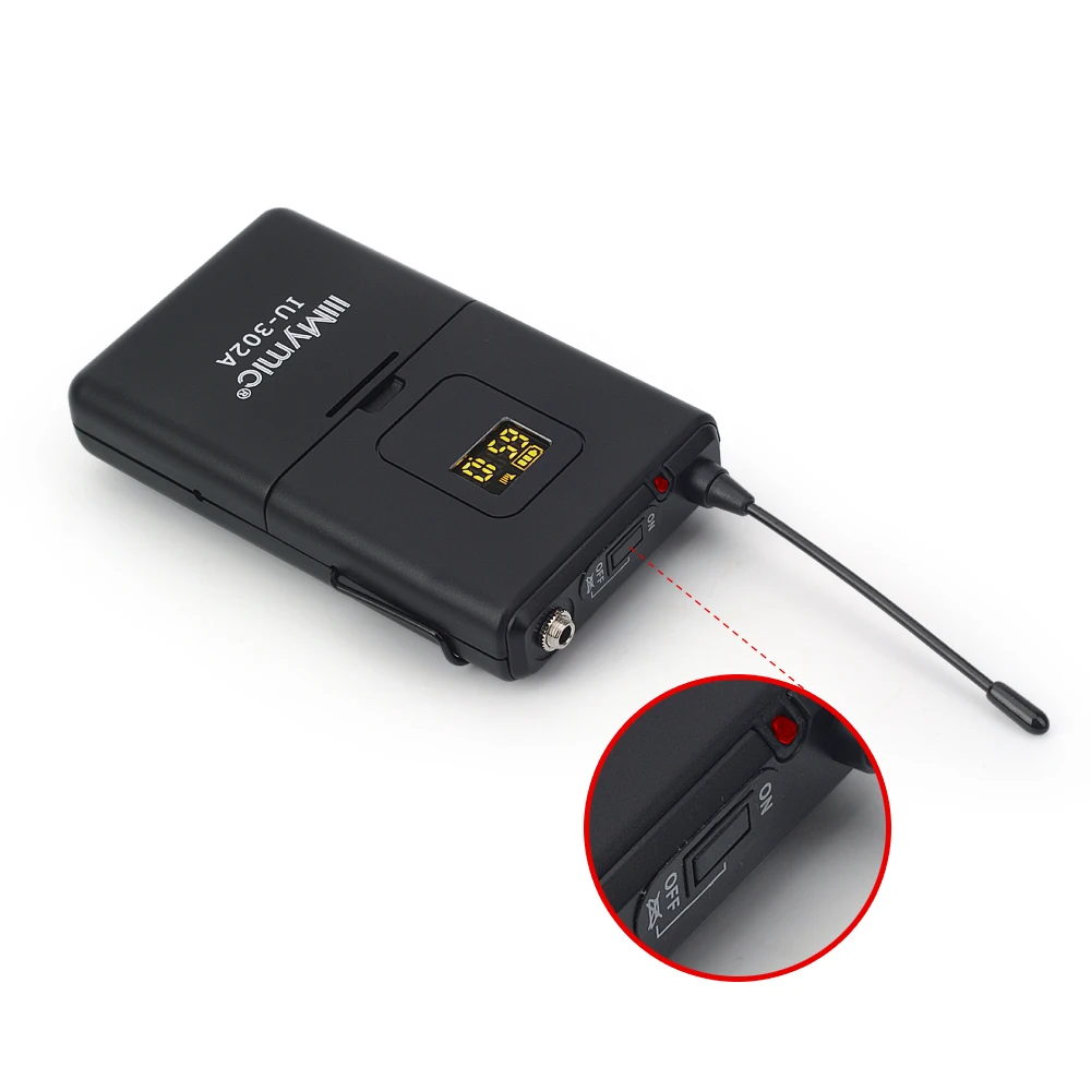 IU 302A Professional UHF 600 700 МГц двухканальный (одночастотный) 2 корпуса + лацкана гарнитуры