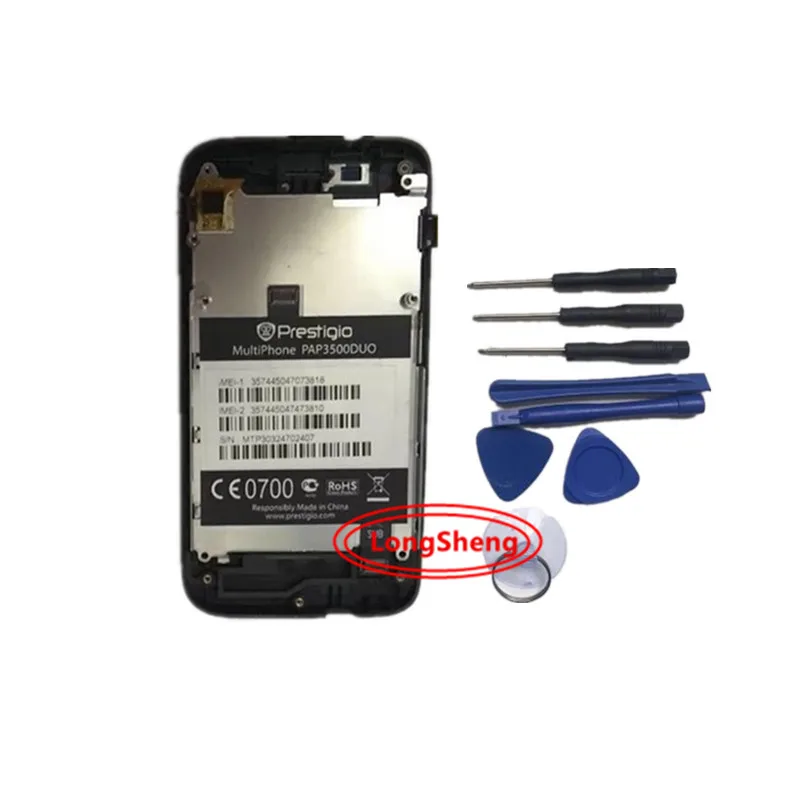 Оригинальный сенсорный ЖК-экран в сборе с рамкой для Prestigio MultiPhone PAP3500 DUO 3500 замена