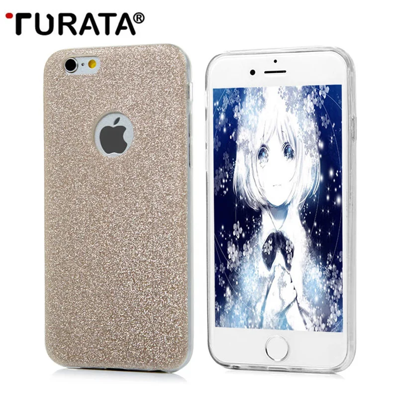Bling Роскошный блеск гель чехол для iPhone 6 plus/6 S Plus 5.5 &quotзащитный прозрачный ультра
