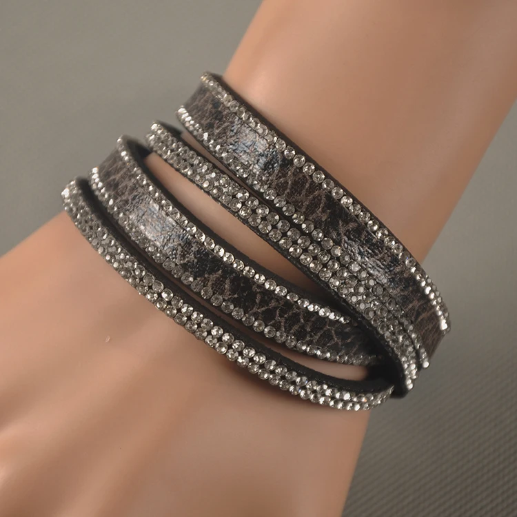 Женский многослойный браслет Lokaer со змеиным узором 9 цветов на выбор|bracelet with
