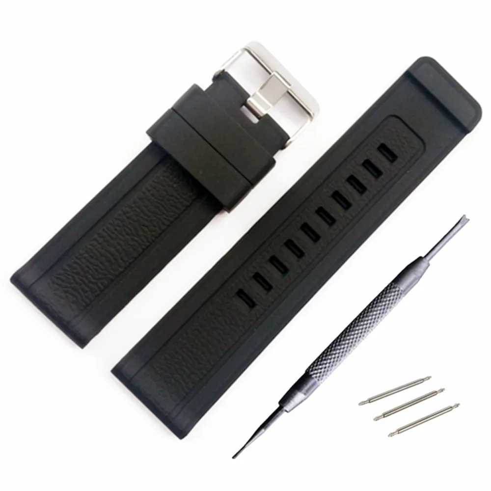 Ремешок для часов резиновый ремешок 24 мм|Ремешки часов| |
