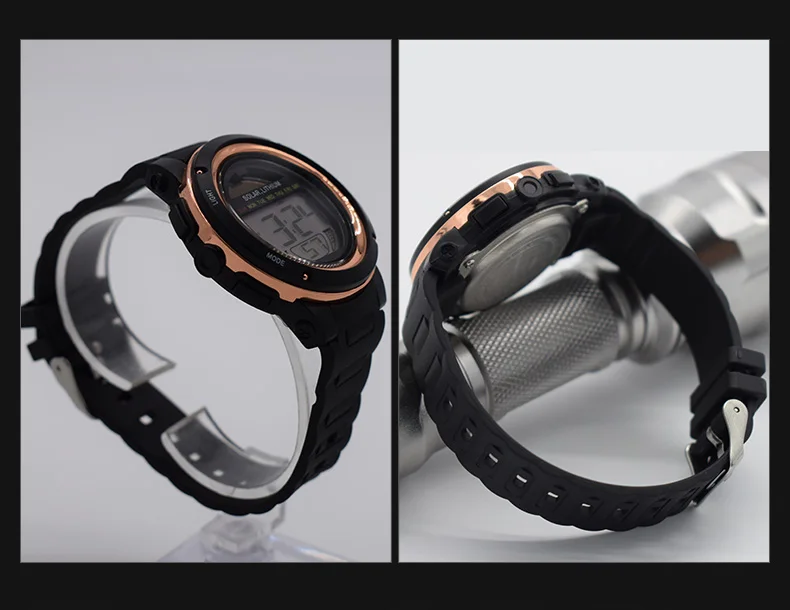 Bounabay lady waterproof wrist digital automatic watches for women digitais watch running ladies clock swim fashion cheap saat | Наручные