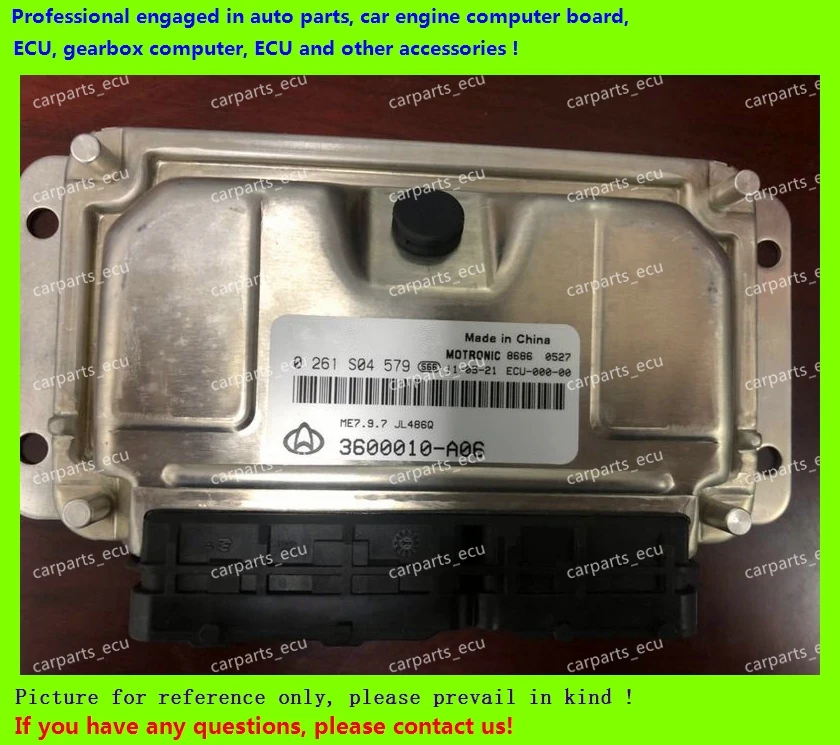 Для 0261S04579 3600010 A06 ME7.9.7 Changan CX30 компьютерная плата двигателя - Цена: 4 380,46 руб.