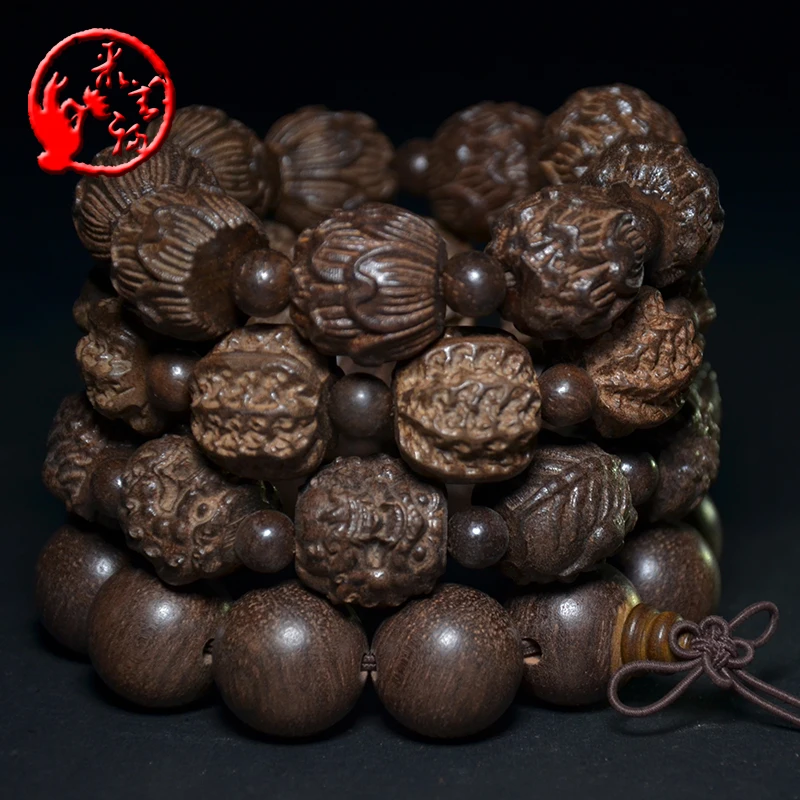 Вьетнамский агарвуд браслет из бусин натурального светильник текст строки для