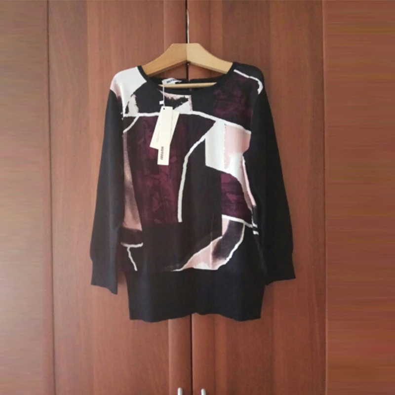 BINWEN15 осень зима вязаные трикотажные свитера для женщин пуловеры повседневное