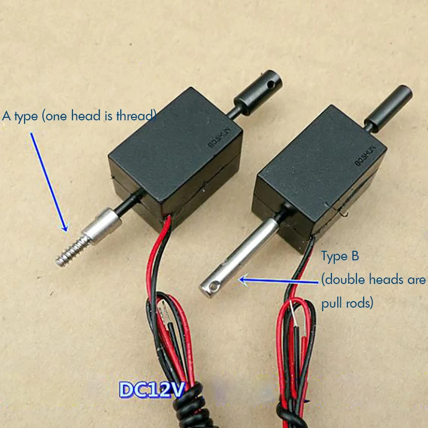 

Self-retaining (two-way) Electromagnet DC 12V Push-pull Solenoid Electromagnet for DIY Automation Equipment Stroke 5 Mm