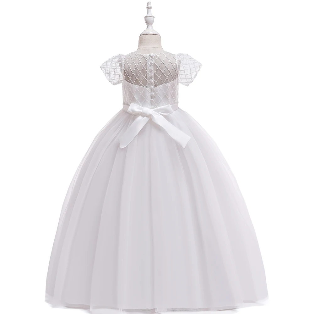Длинное платье с цветочным узором для девочек; свадебное винтажное вечернее платье принцессы; праздничное платье; Детские платья; торжественное VestidosLP-226 для девочек