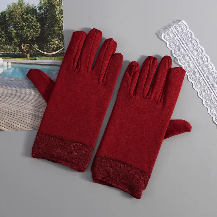22cm Women Men Thermal Elastic Short Gloves Riding Dance Drama Performance Props Party Supplies Christmas|Мужские перчатки| |