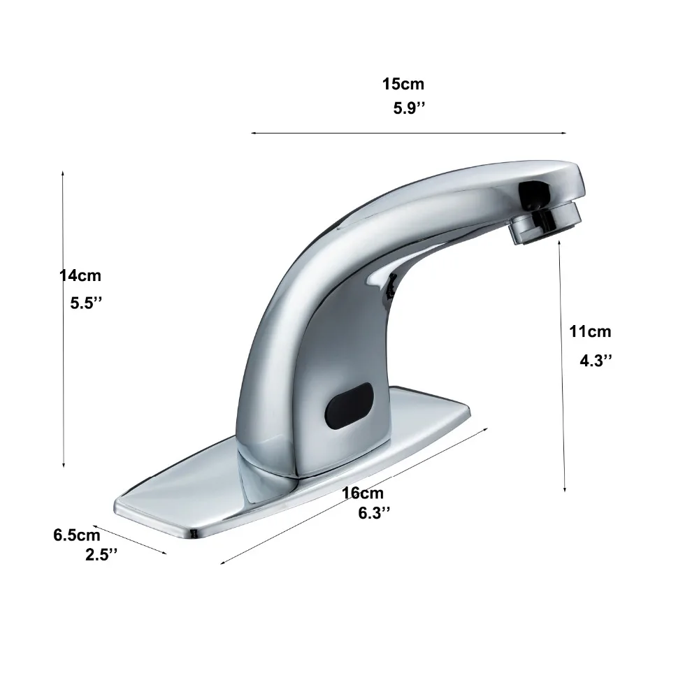 Автоматический смеситель DC Powered Touch Free аксессуары для ванной комнаты Чувство