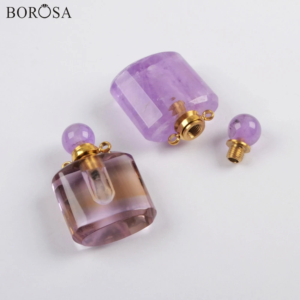 BOROSA дизайн 3/5 шт. Новый парфюмерный флакон в Форме Натурального аметиста
